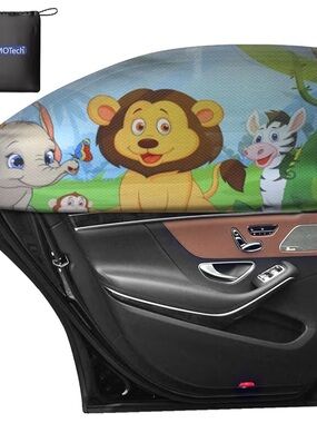Children's Jungle Lion Car Window Sun Shade - Multicolor - one shade